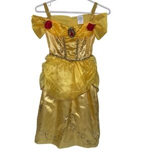 Disney Belle Beauty & the Beast Princess Costume Majestic Dress 4-6X Roses Gold